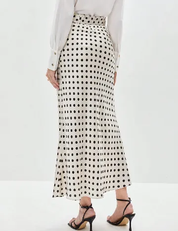 Fusta SHEIN, bej/negru