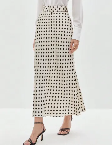 Fusta SHEIN, bej/negru