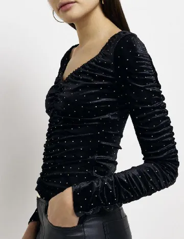 Bluza River Island, negru