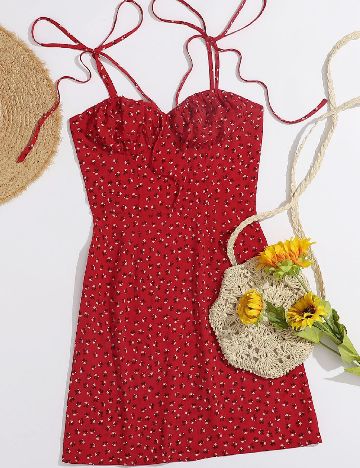 Rochie scurta SHEIN, rosu