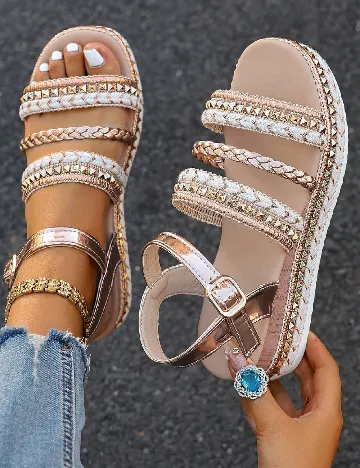 Sandale SHEIN, auriu