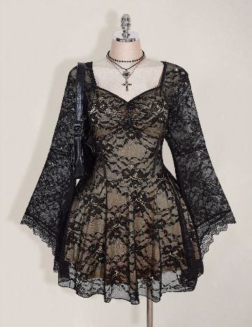 Rochie scurta SHEIN CURVE, negru