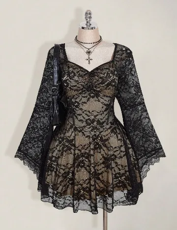 Rochie scurta SHEIN CURVE, negru