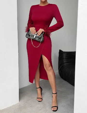 Rochie medie SHEIN, rosu