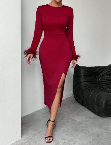 Rochie medie SHEIN, rosu