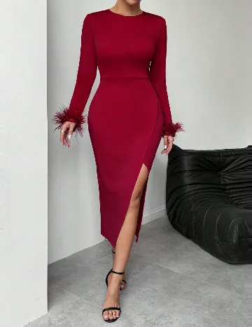 Rochie medie SHEIN, rosu