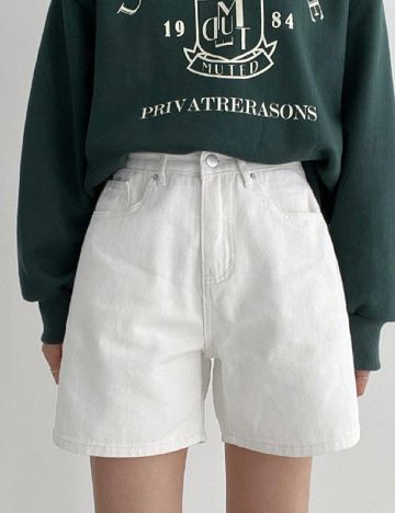 Pantaloni scurti Dazy, alb