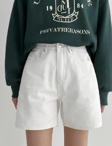 Pantaloni scurti Dazy, alb