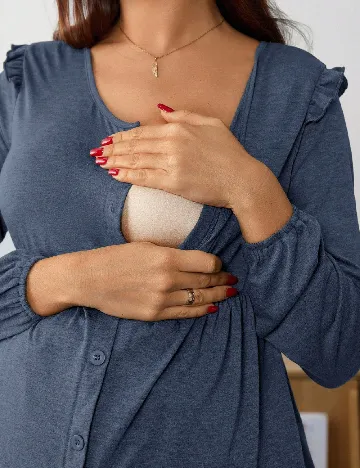 Bluza SHEIN Maternity, albastru