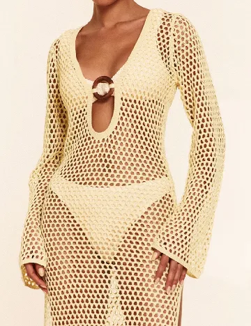 Rochie de plaja PrettyLittleThing, galben