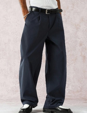 Pantaloni SHEIN, bleumarin