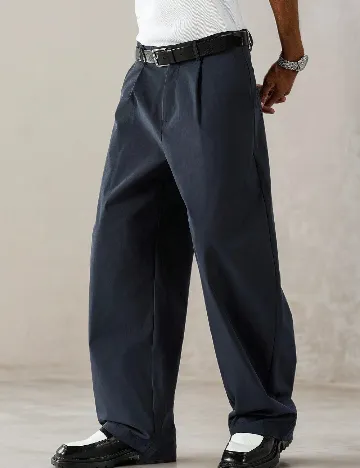 Pantaloni SHEIN, bleumarin