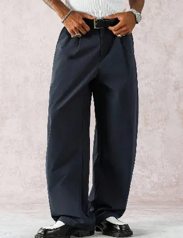 Pantaloni SHEIN, bleumarin