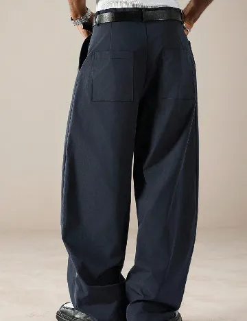 Pantaloni SHEIN, bleumarin