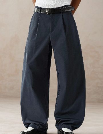 Pantaloni SHEIN, bleumarin