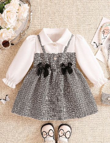 Rochie Shein Kids, alb/negru