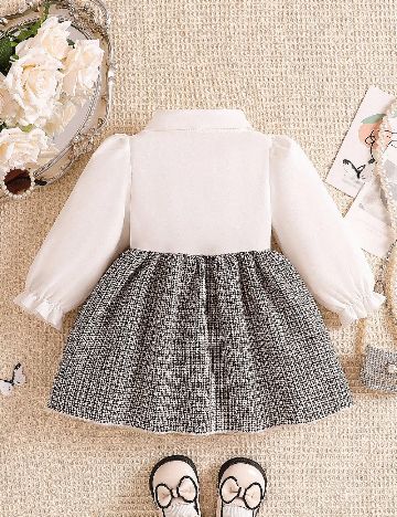 Rochie Shein Kids, alb/negru