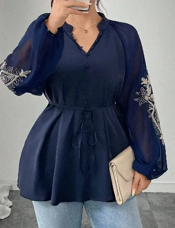 Bluza SHEIN CURVE, bleumarin