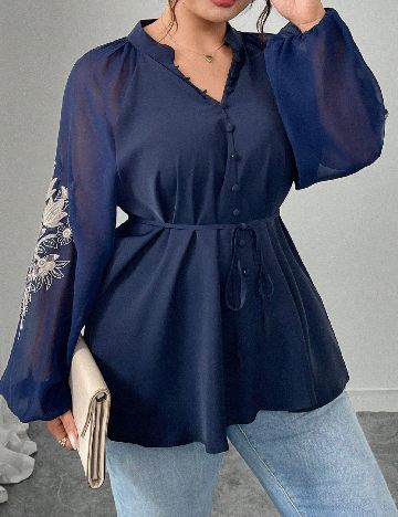 Bluza SHEIN CURVE, bleumarin