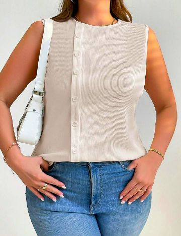 Bluza SHEIN CURVE, crem