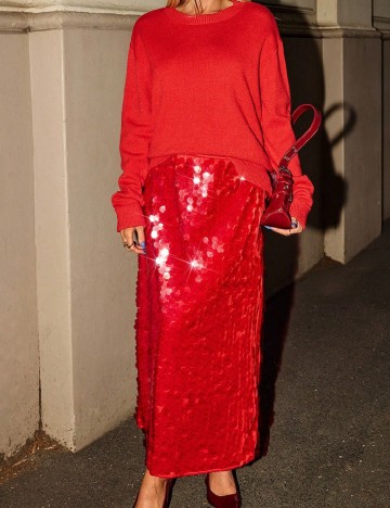 Fusta Forever 21, rosu