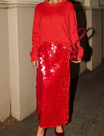 Fusta Forever 21, rosu