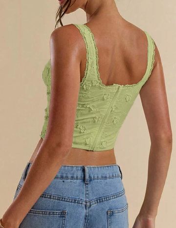 Top SHEIN, verde