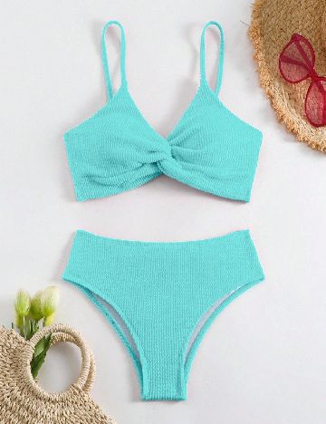 Costum de baie SHEIN, albastru