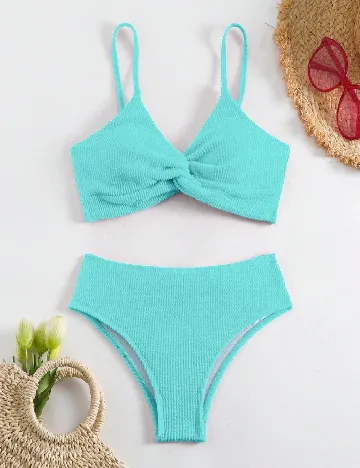 Costum de baie SHEIN, albastru