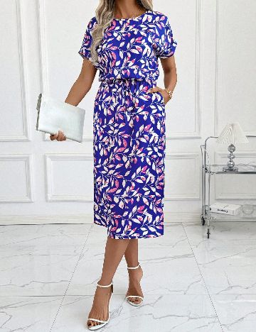 Rochie medie SHEIN, albastru