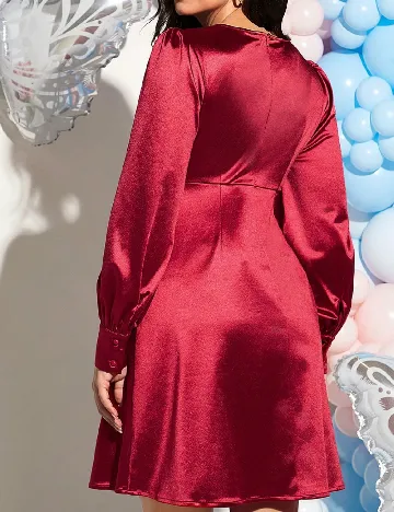 Rochie scurta SHEIN Maternity, visiniu