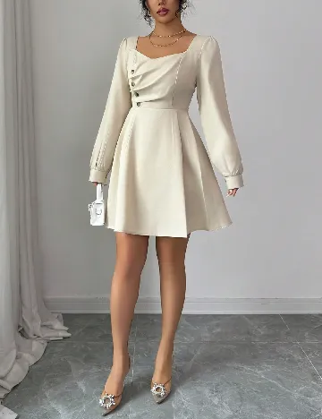 Rochie scurta SHEIN, bej