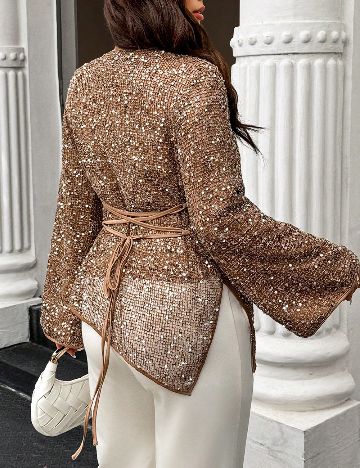 Bluza SHEIN CURVE, maro