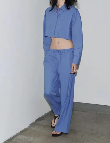 Pantaloni Zara, albastru