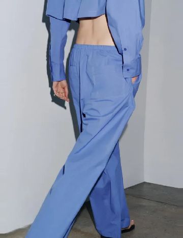 Pantaloni Zara, albastru