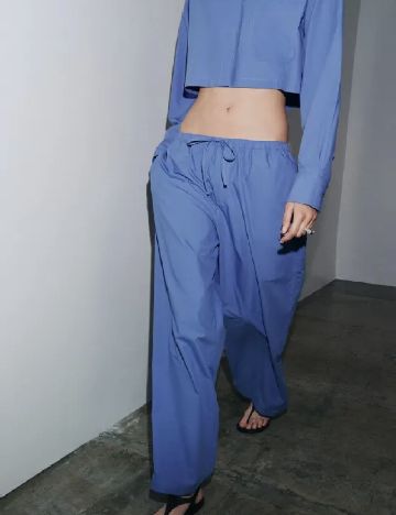 Pantaloni Zara, albastru