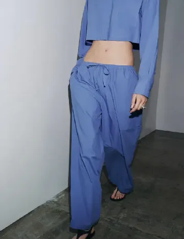 Pantaloni Zara, albastru