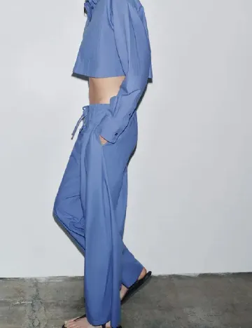 Pantaloni Zara, albastru