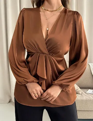 Bluza SHEIN CURVE, maro