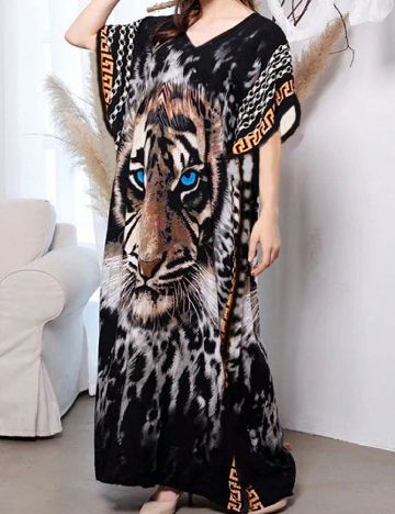 Rochie lunga SHEIN CURVE, mix culori