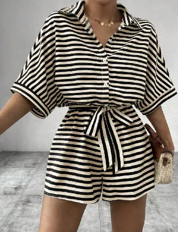 Salopeta SHEIN, crem