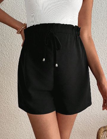 Pantaloni scurti SHEIN Maternity, negru