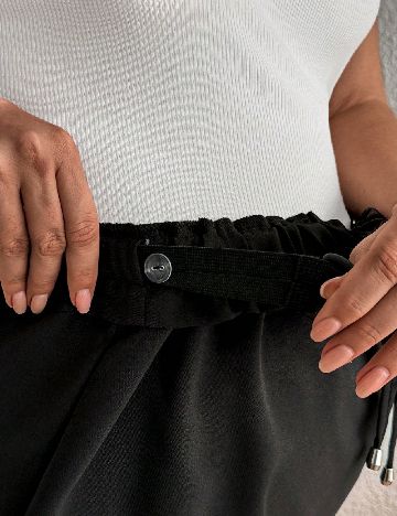 Pantaloni scurti SHEIN Maternity, negru