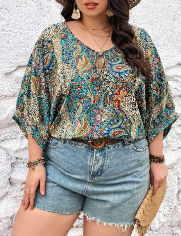 Bluza SHEIN CURVE, mix culori