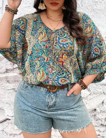 Bluza SHEIN CURVE, mix culori