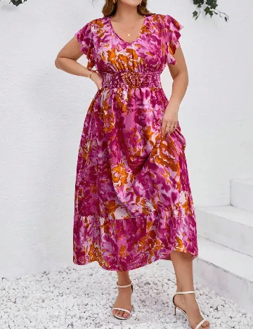 Rochie medie SHEIN CURVE, mix culori