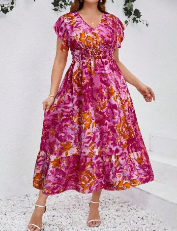 Rochie medie SHEIN CURVE, mix culori