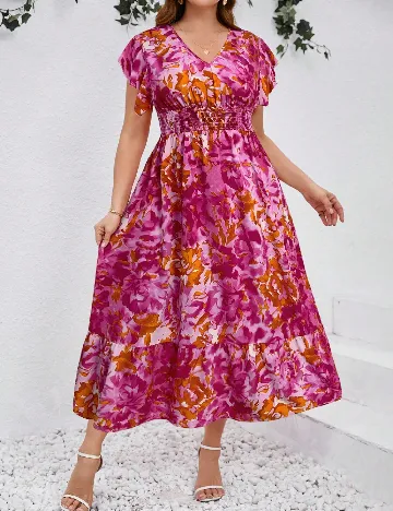 Rochie medie SHEIN CURVE, mix culori