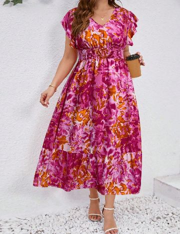 Rochie medie SHEIN CURVE, mix culori