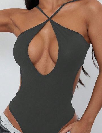 Body SHEIN, gri inchis